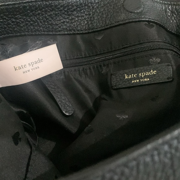 Kate Spade Black Pebbled Leather Shoulder/Crossbody Bag - Picture 10 of 15